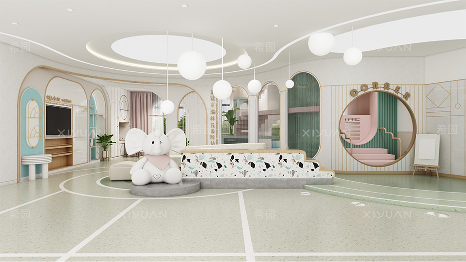 幼兒園裝飾設(shè)計(jì)公司室內(nèi)設(shè)計(jì)案例效果圖