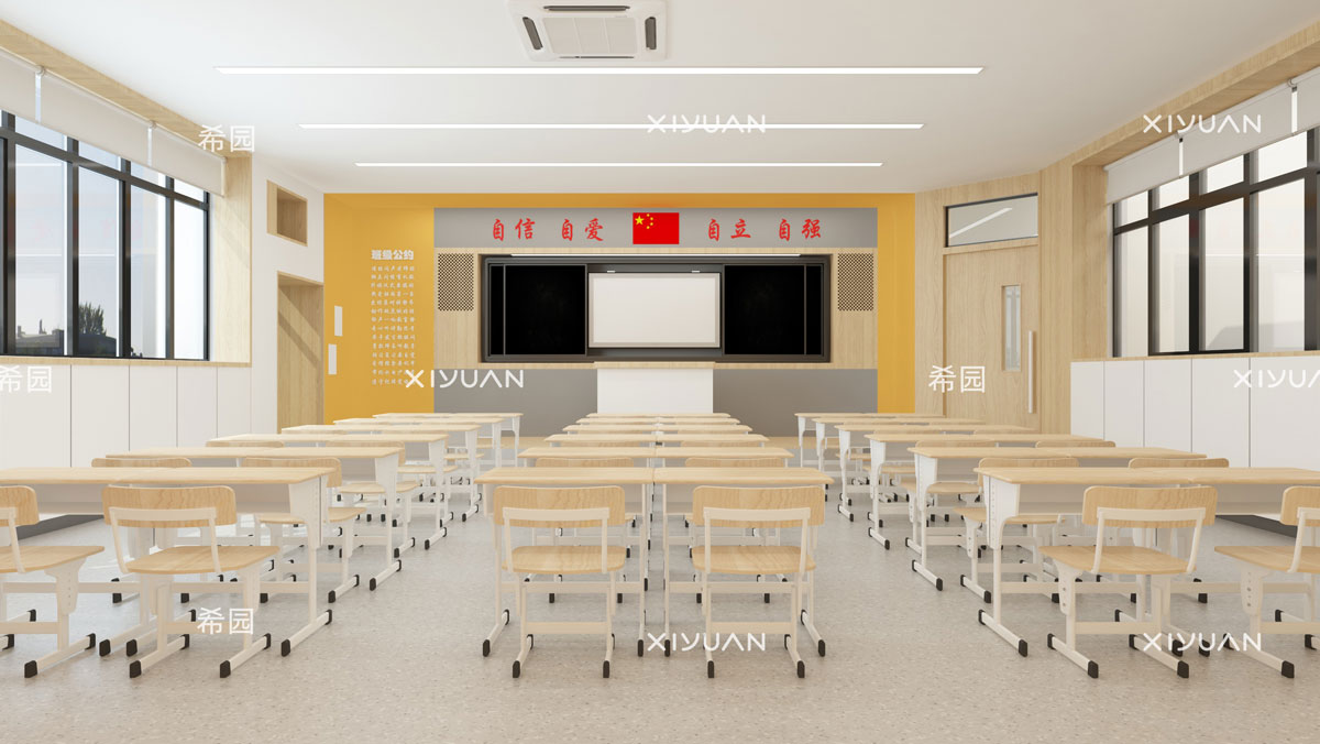 南平實(shí)驗(yàn)小學(xué)室內(nèi)設(shè)計(jì)教室效果圖