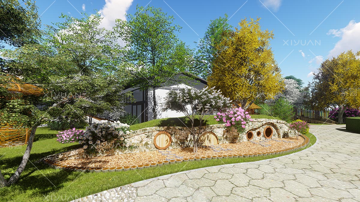 幼兒園霍比特人小屋設計
