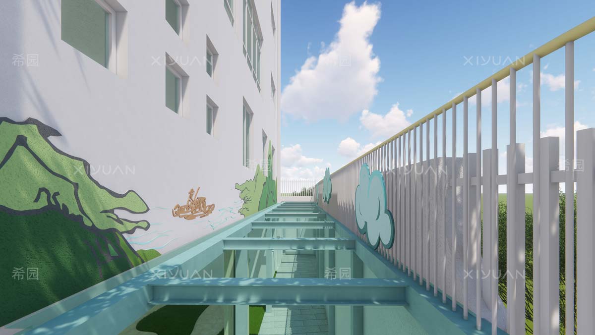幼兒園玻璃棧道設(shè)計